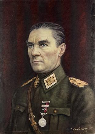 Mustafa Kemal Atatürk Yağlı Boya Portre Tablo 16591972