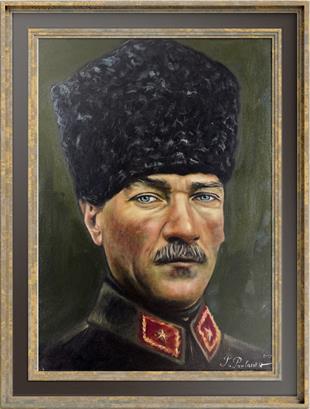 Portre TablolarMustafa Kemal Atatürk Yağlı Boya Portre Tablo