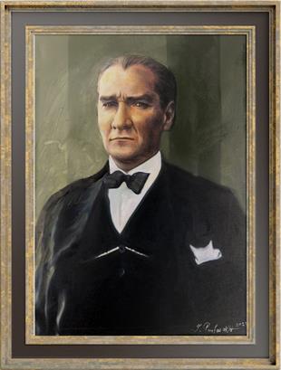 Portre TablolarMustafa Kemal Atatürk Yağlı Boya Portre Tablo