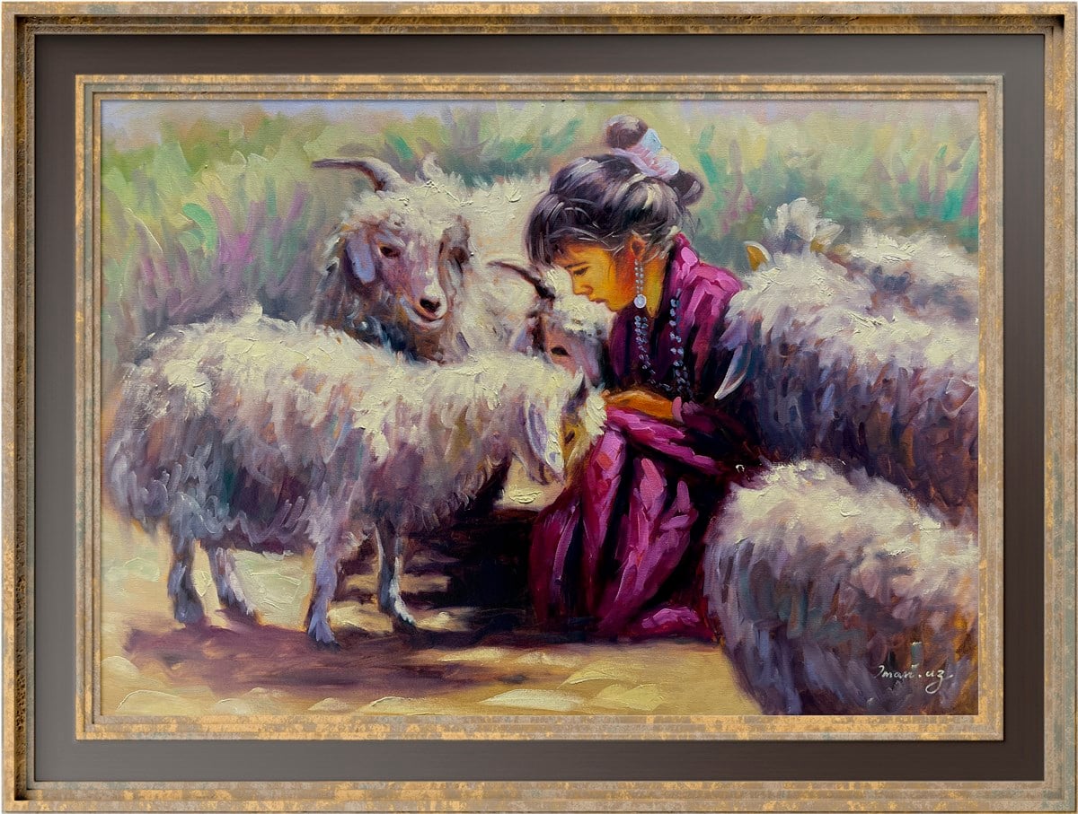 Anadolu temalı tablolarÇoban Çocuğu Yağlı Boya Tablo