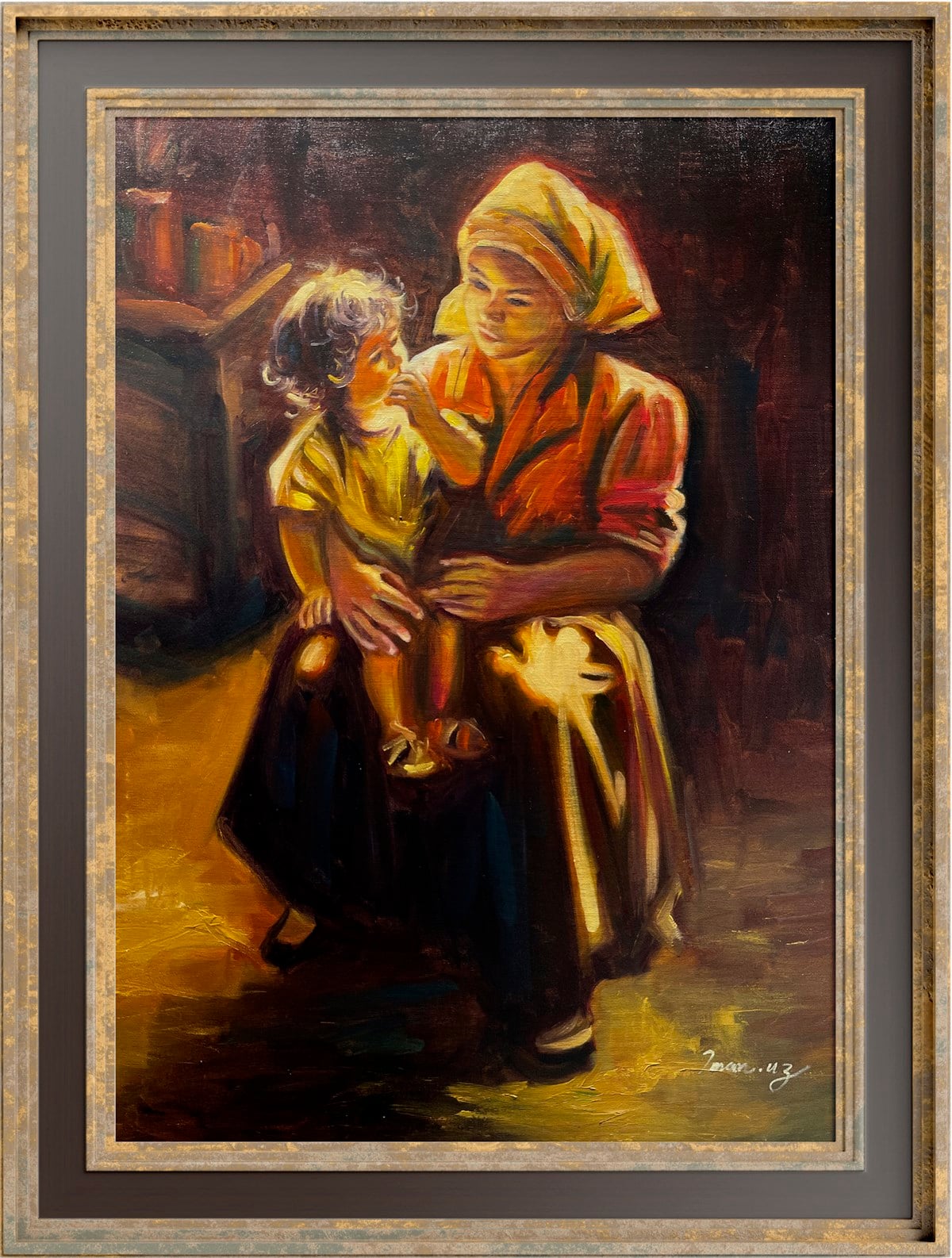 Figüratif TablolarAnne ve Çocuk Yağlı Boya Tablo