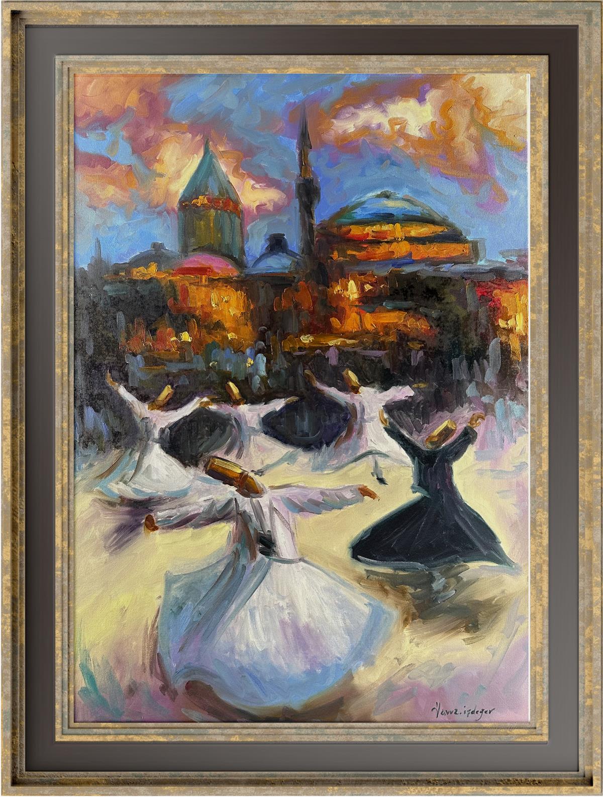Figüratif TablolarSemazenler Modern Yağlı Boya Tablo