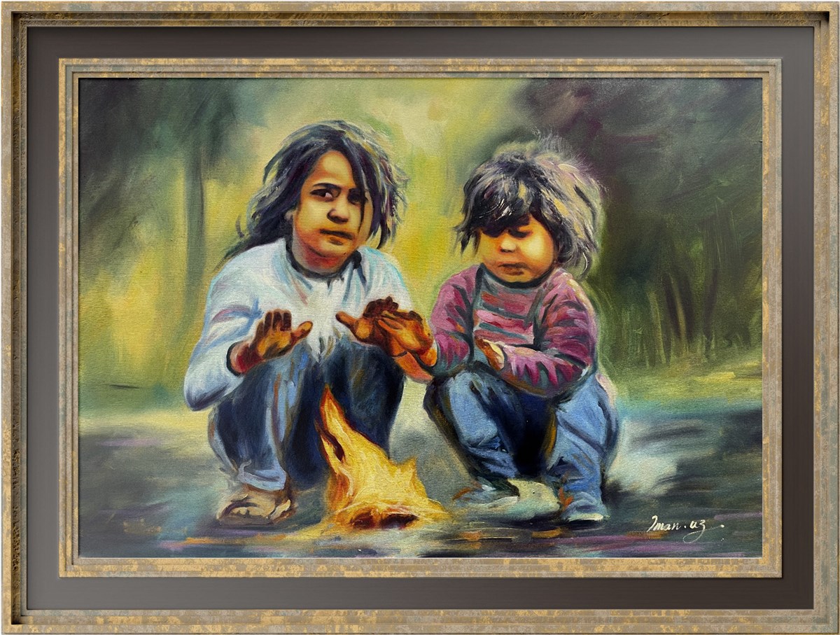 Figüratif TablolarÜşümüş Çocuklar Yağlı Boya Tablo
