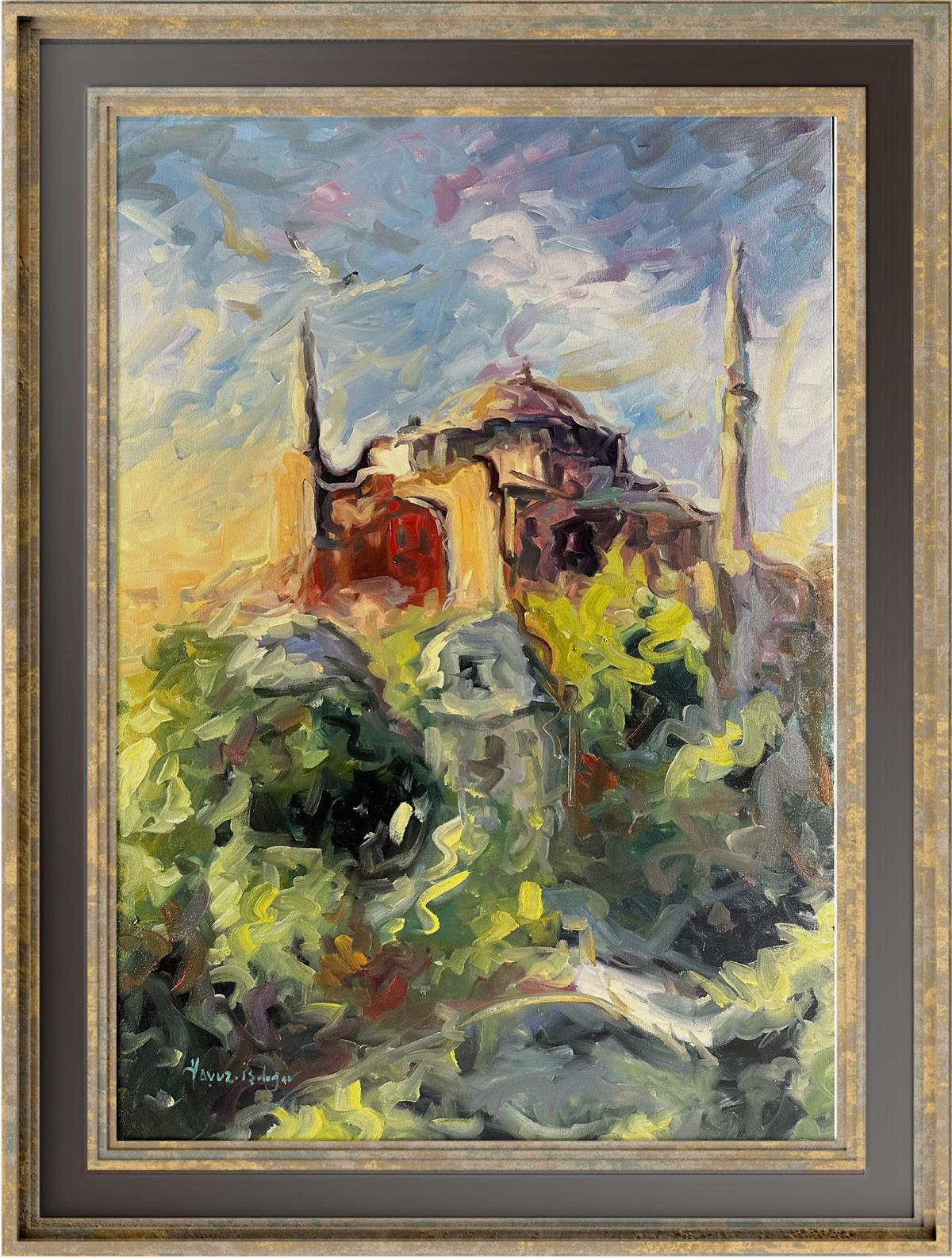 İstanbul Temali TablolarAyasofya Modern Yağlı Boya Tablo