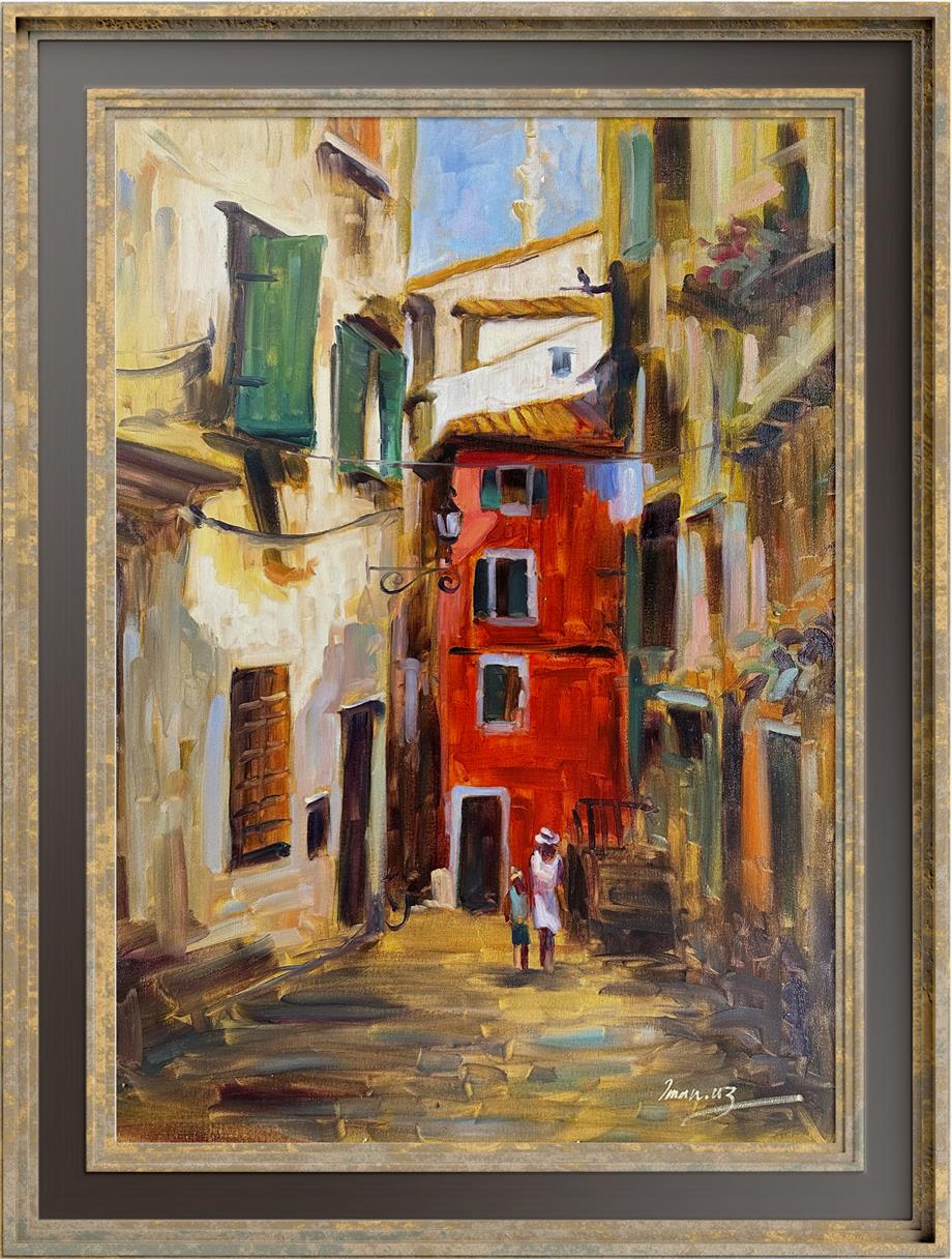 İstanbul Temalı Tablolarİstanbul Balat Yağlı Boya Tablo