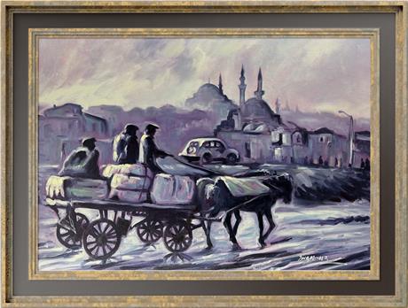 İstanbul temalı tablolarEski İstanbul Yağlı Boya Tablo