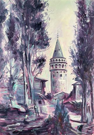 İstanbul temalı tablolarEski İstanbul' dan Yağlı Boya Tablo