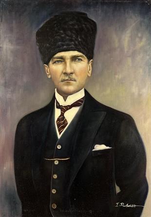 Portre TablolarMustafa Kemal Atatürk Yağlı Boya Portre Tablo