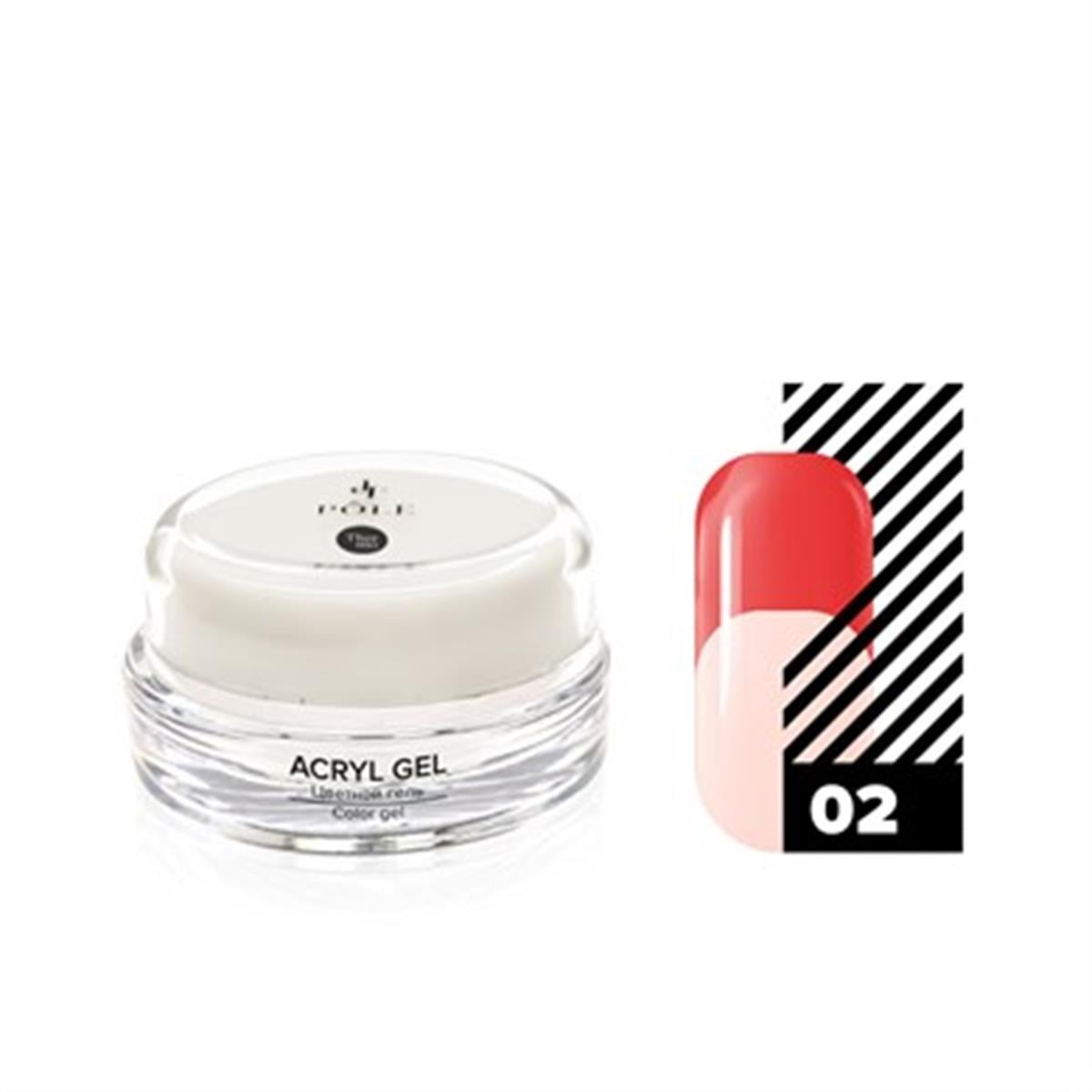 Acryl jel Polijel Soğukta/Sıcakta rengi değiştiren jel 02 Mercan/Açık Pembe 15 ml.POLE ProfessionalKombi jel efektli renklerAcryl jel Polijel Soğukta/Sıcakta rengi değiştiren jel 02 Mercan/Açık Pembe 15 ml.