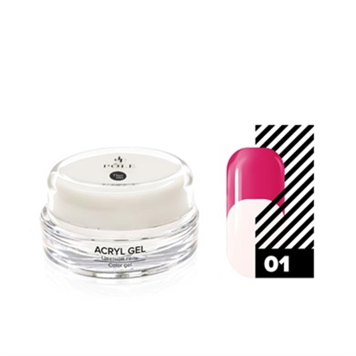 Acryl jel Polijel Soğukta/Sıcakta rengi değiştiren jel 01 Füşya/Beyaz 15 ml.POLE ProfessionalKombi jel efektli renklerAcryl jel Polijel Soğukta/Sıcakta rengi değiştiren jel 01 Füşya/Beyaz 15 ml.
