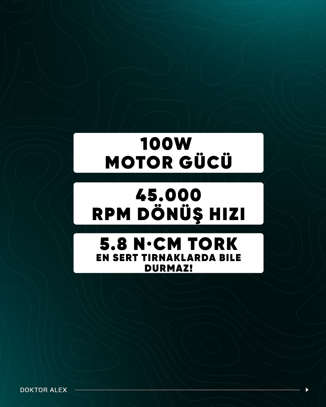 Dr. Alex SP-110 Profesyonel Manikür ve Pedikür Cihazı – 100W, 45.000 Devir, 32V, Pedalsız Model