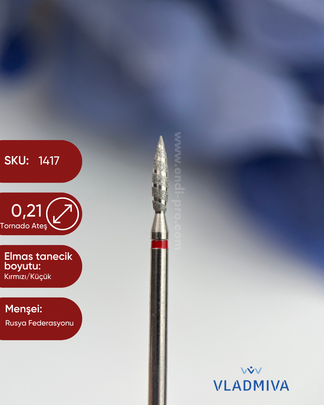 protez tırnak türkiye, protez tırnak malzemeleri, protez tırnak, manikür malzemeleri, yüksek kalite kalıcı oje, manikür kalıcı oje eğitimi, patrisa nail kalıcı oje, patrisa nail en iyi kalıcı oje markası, türkiye'nin en iyi kalıcı oje markası, İnci toz, iEndi ProfessionalElmas BaşlıklarElmas Freze başlık (Yumuşak - Kırmızı) Ateş Tornado 0,21 mm