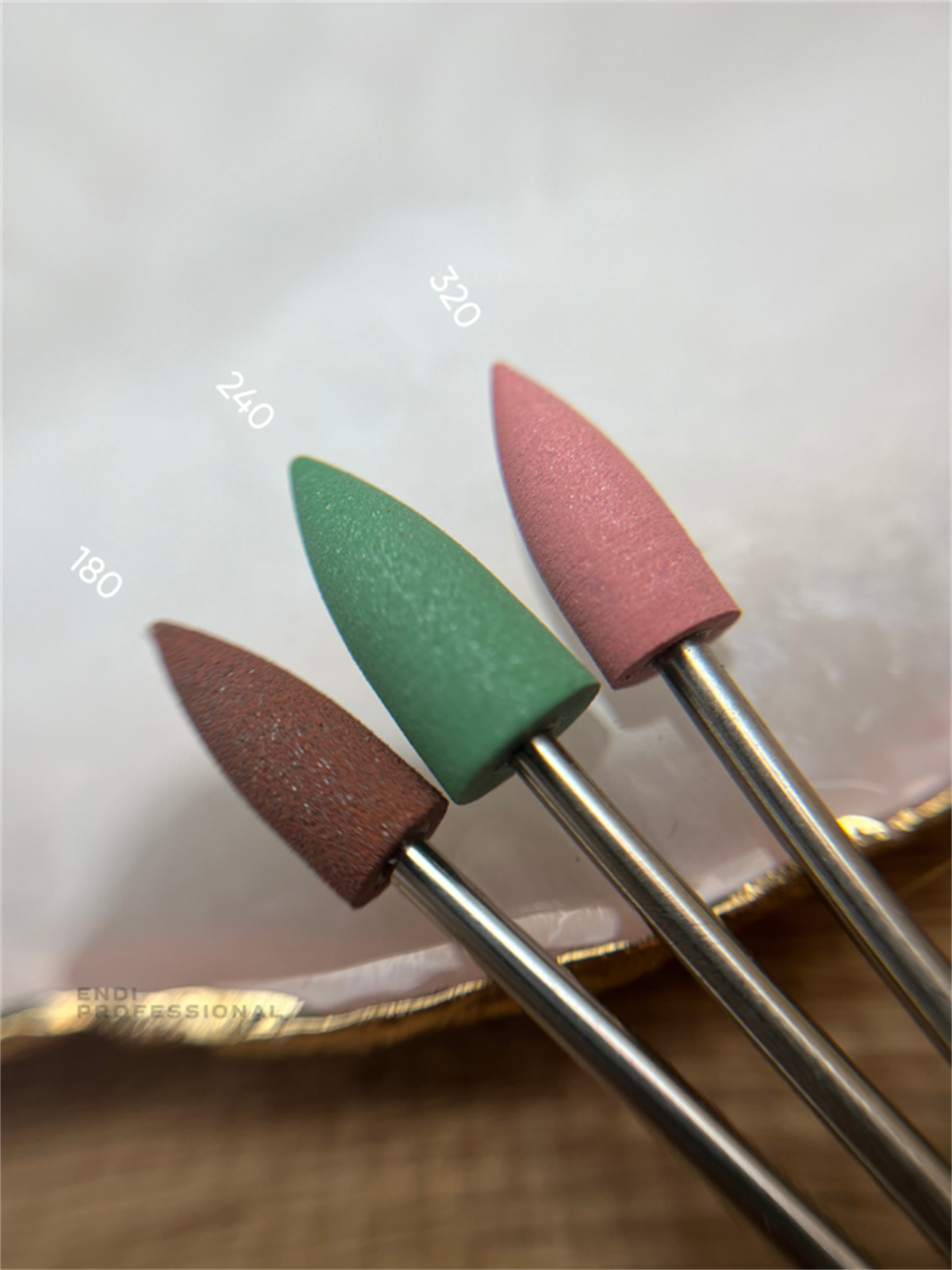 Silikon Parlatıcı Koni, 6mm Kahve 180 grit