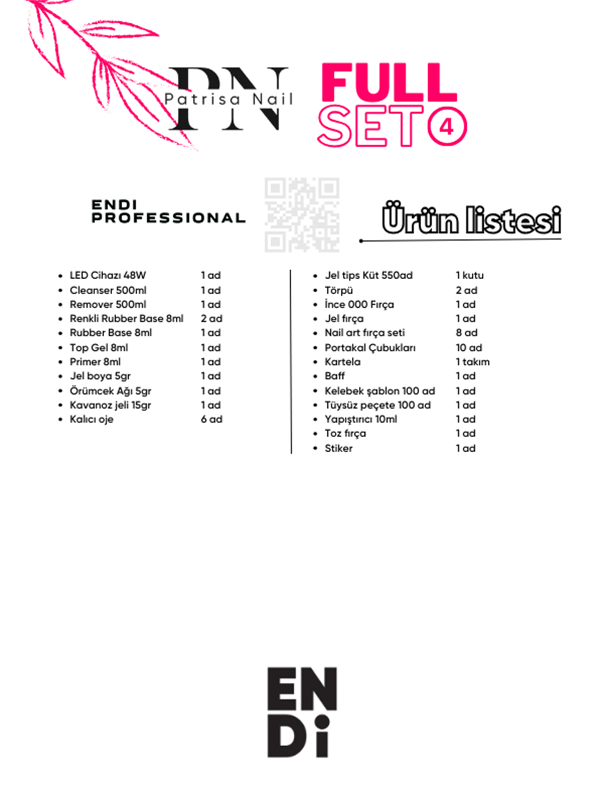 Full Set 4 Patrisa Nail + Endi