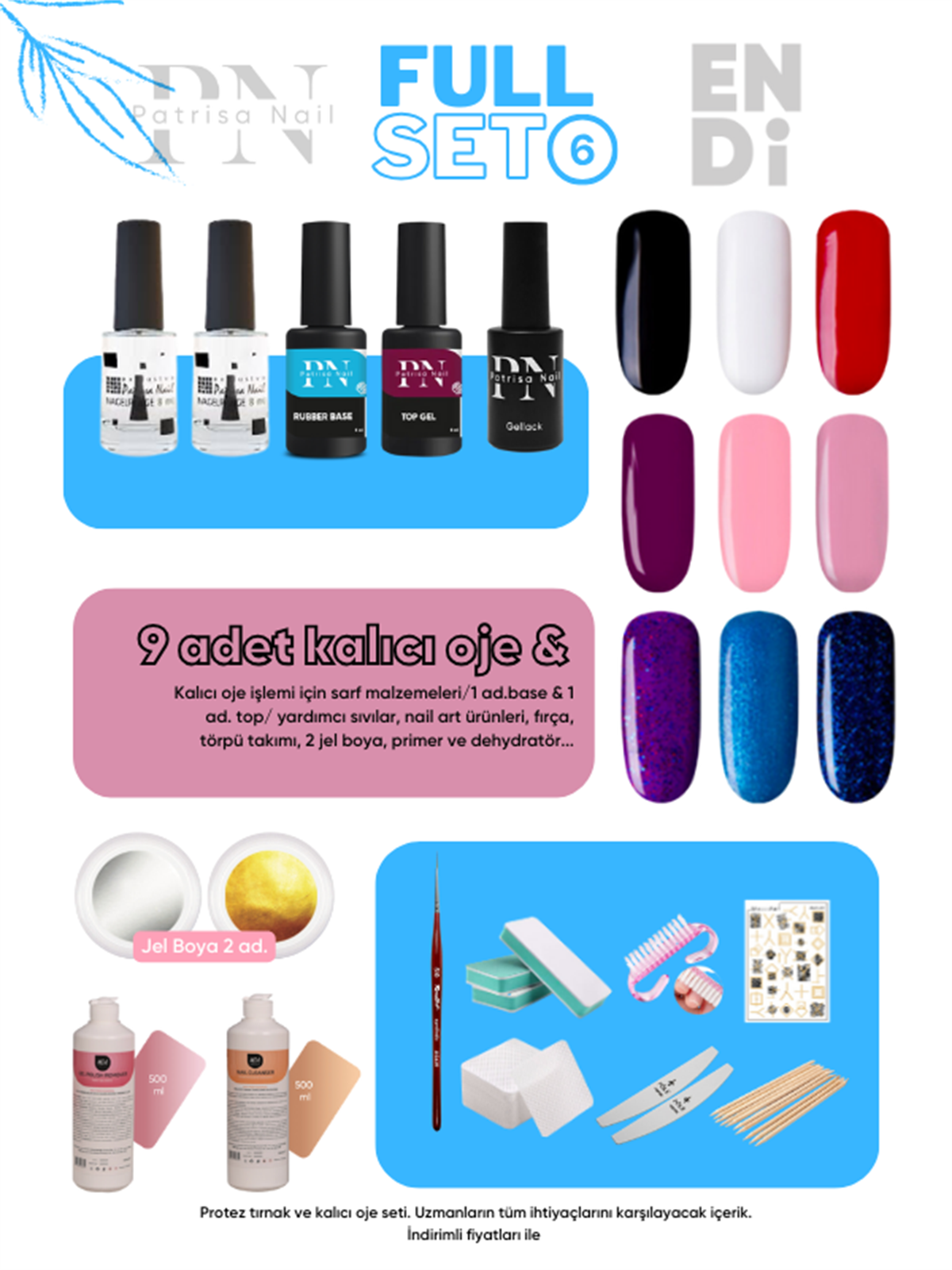 Full Set 6 Patrisa Nail + Endi