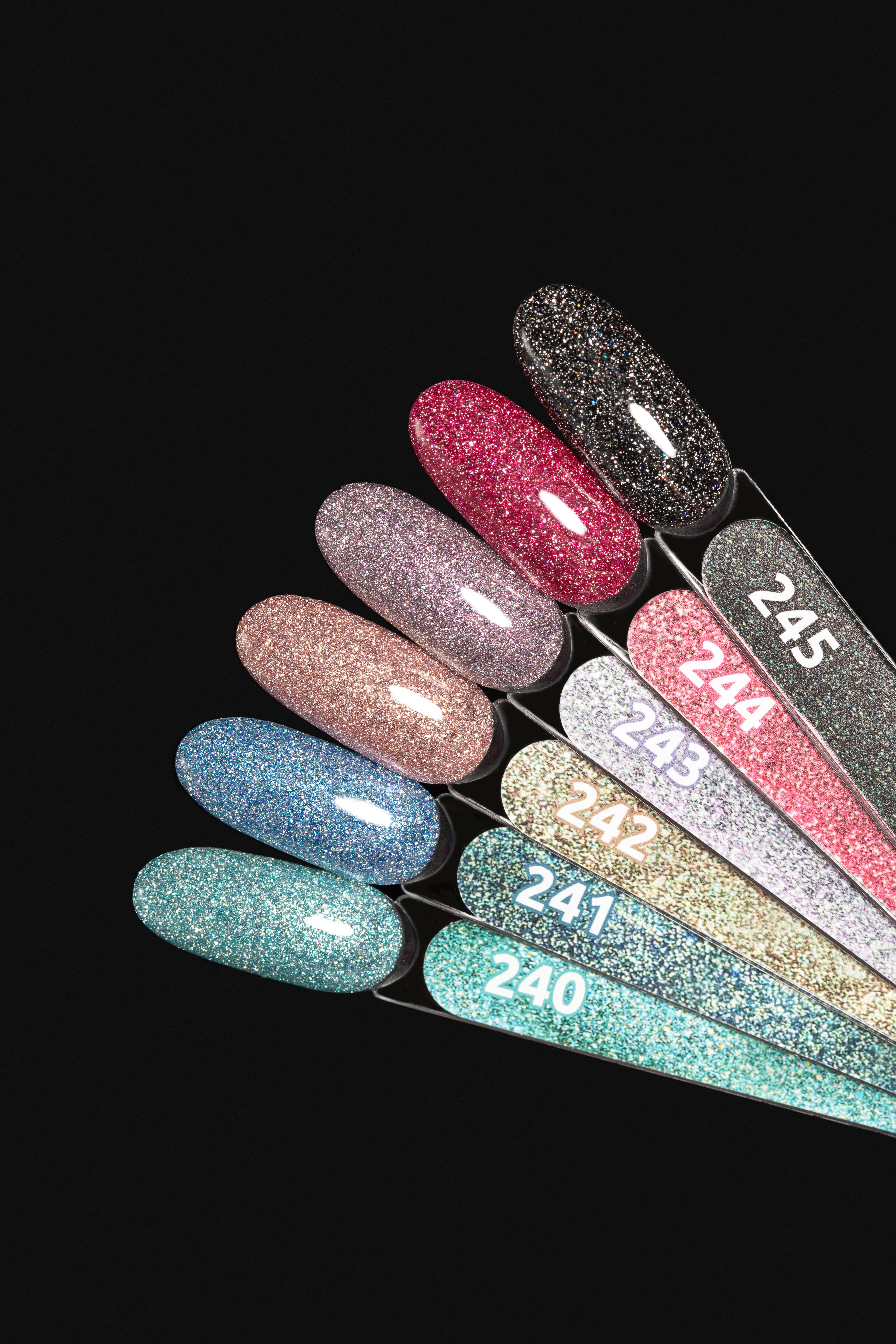 Işığı yansıtan Flash kalıcı oje Stardust serisi 9ml - 241