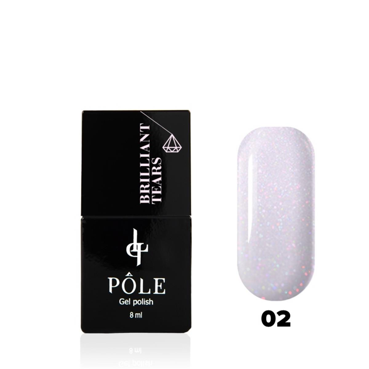Kalıcı oje Brilliant tears ışıltılı 02 Kuvars 8 ml.