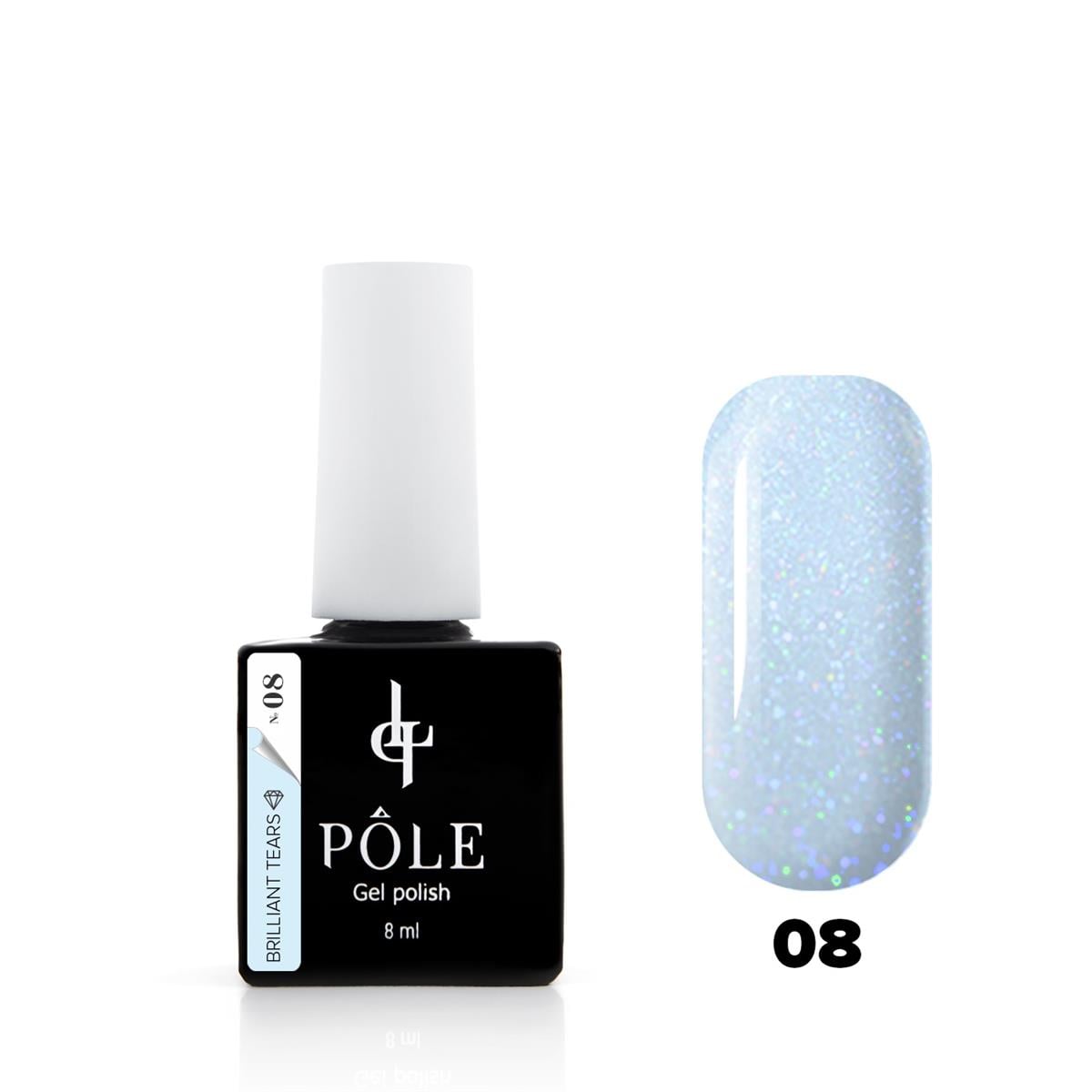 Kalıcı oje Brilliant tears ışıltılı 08 Safir 8 ml.