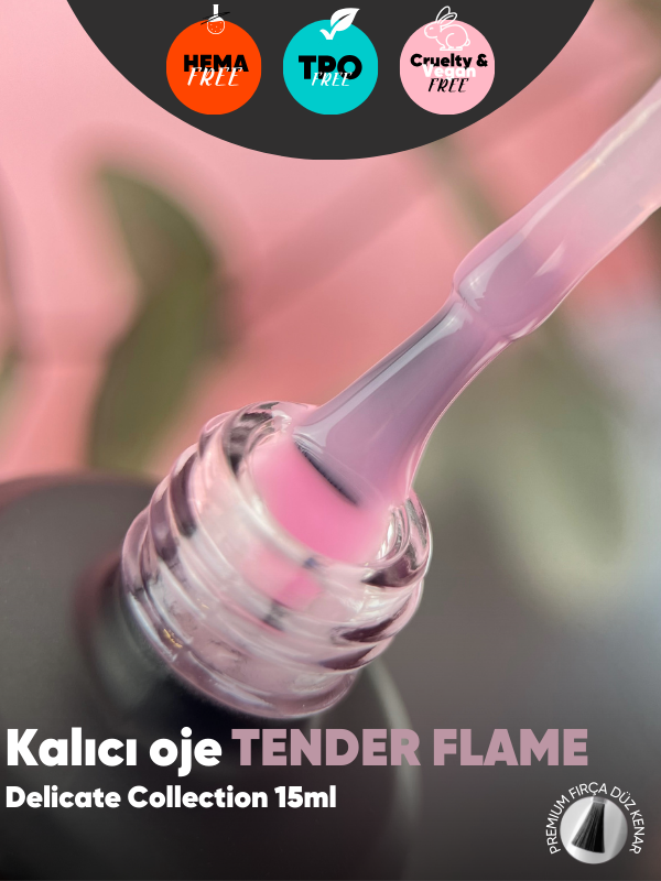 Kalıcı oje Delicate serisi 15 ml Tender Flame