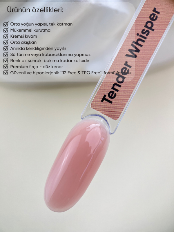 Kalıcı oje Delicate serisi 15 ml Tender Whisper