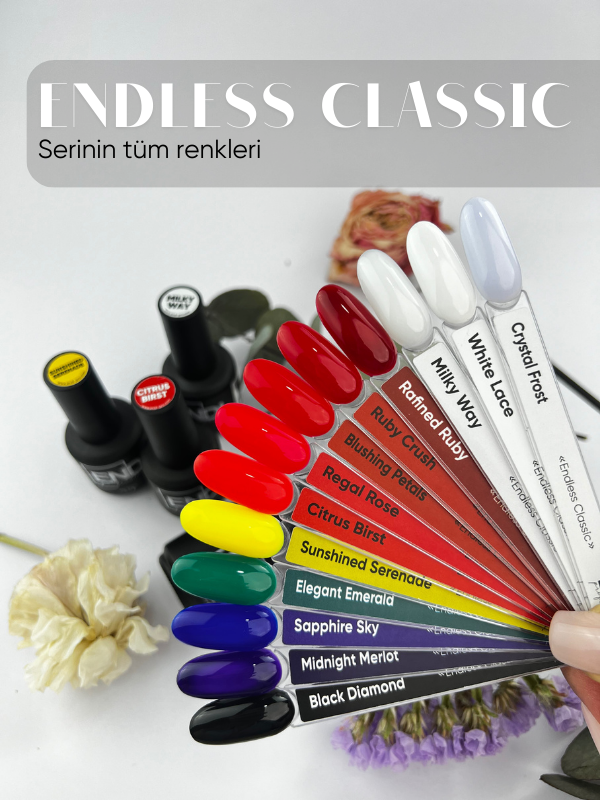 Kalıcı oje Endless Classic serisi 15 ml Ruby Crush