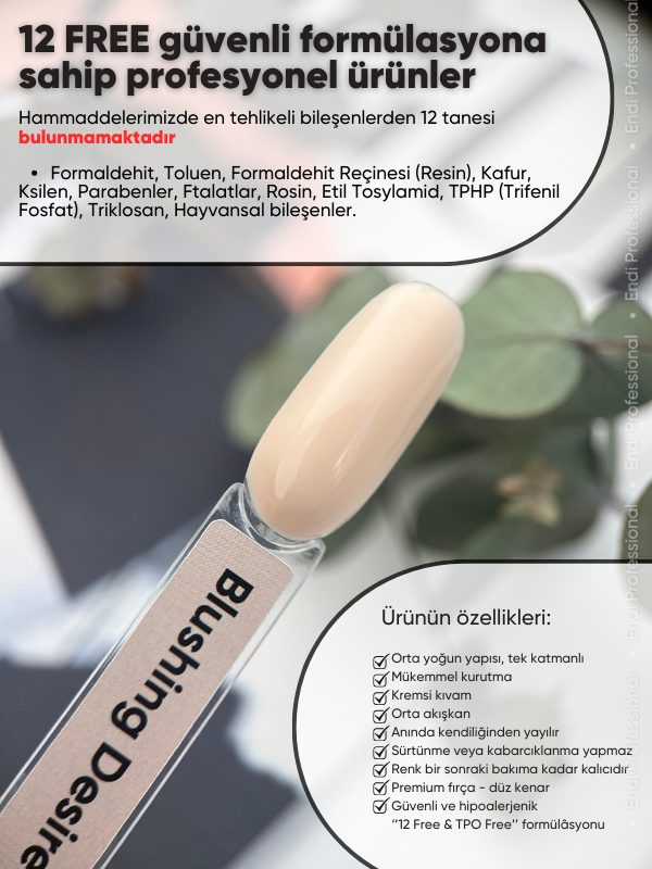 Kalıcı oje Ivory serisi 15 ml Blushing Desire