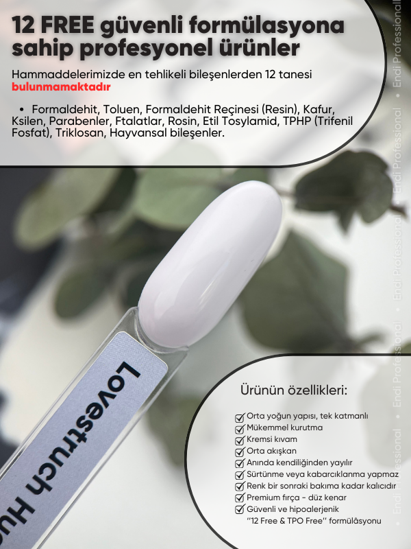 Kalıcı oje Ivory serisi 15 ml Lovestruch Hues