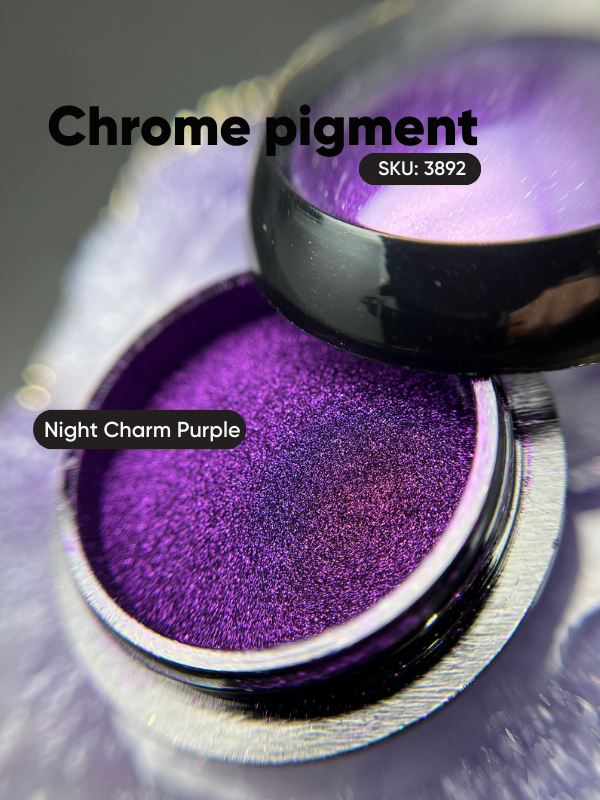 Krom metalik pigment tozu ayna efekti Charm Purple 20