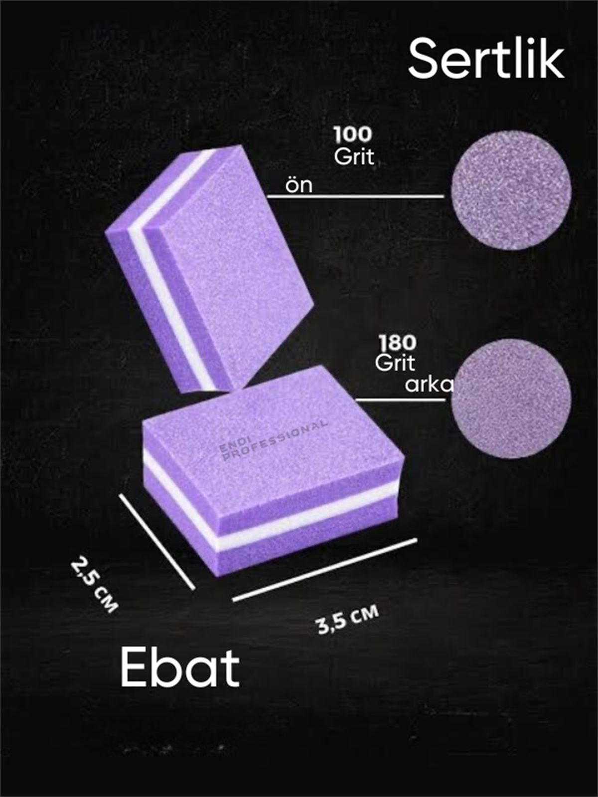 Mini baf - Nail buffer mini - 50 adet