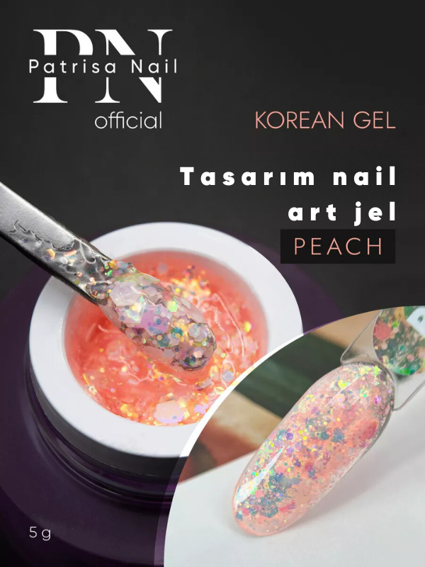 Nail art jel GEL KOREAN Peach 5 gr 