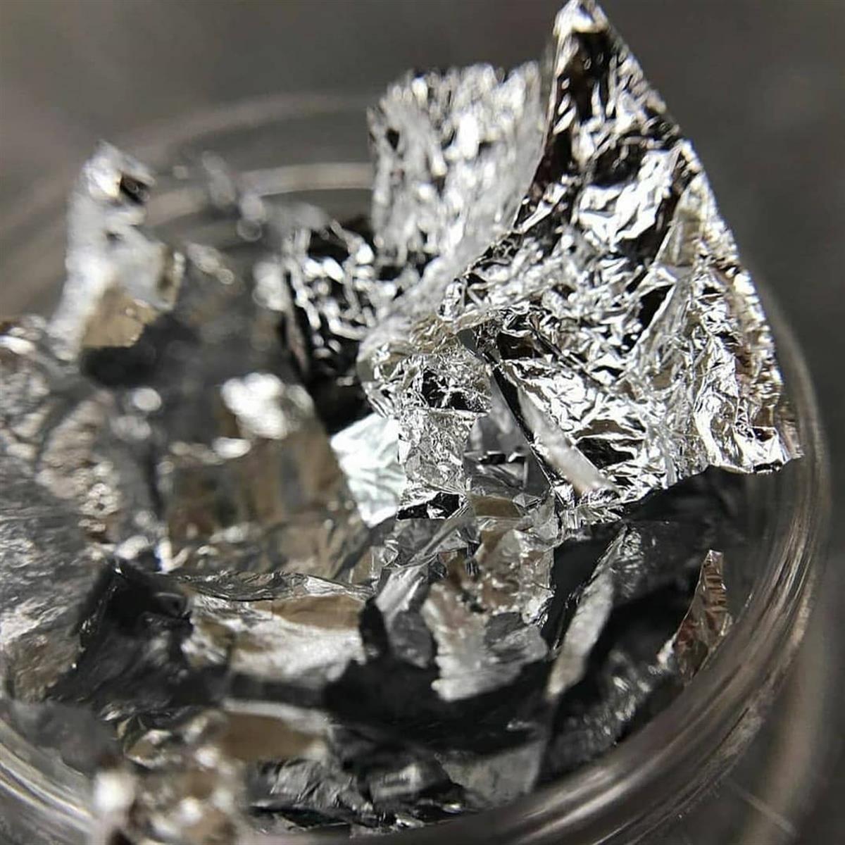 Potal folyo - kırık folyo büyük boy 10gr Silver - Gümüş