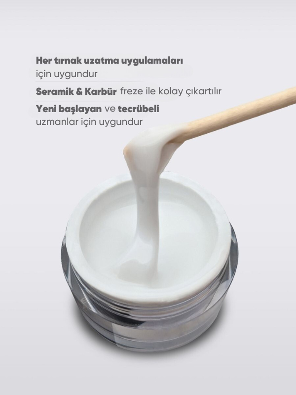 Protez tırnak jeli Pro gel White Brilliant 15 gr