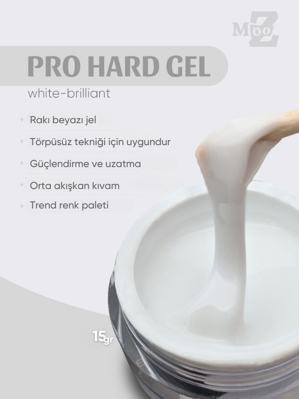Protez tırnak jeli Pro gel White Brilliant 15 gr