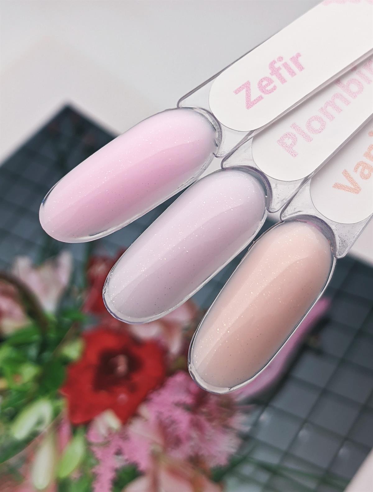 Shiny Renkli ışıltılı Base coat Plombir 9 ml