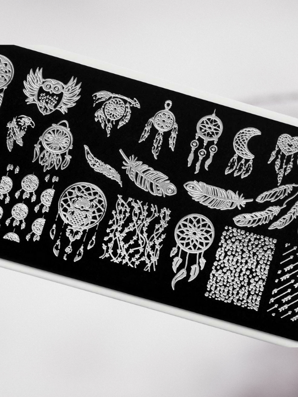 Stamping plakası nail art desen Dreamer 090