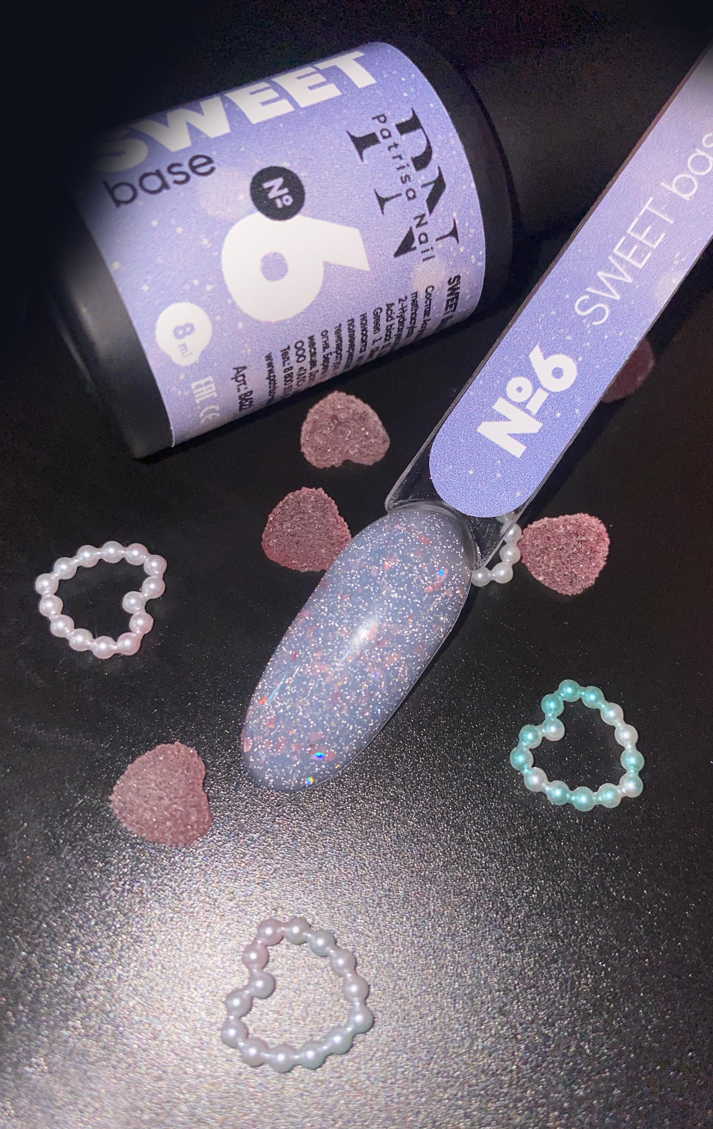 Sweet Base 6 Işığı yansıtan renkli baz 8ml 