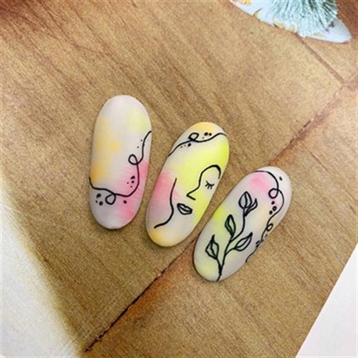 Tasarım Nail art Kalemi Siyah