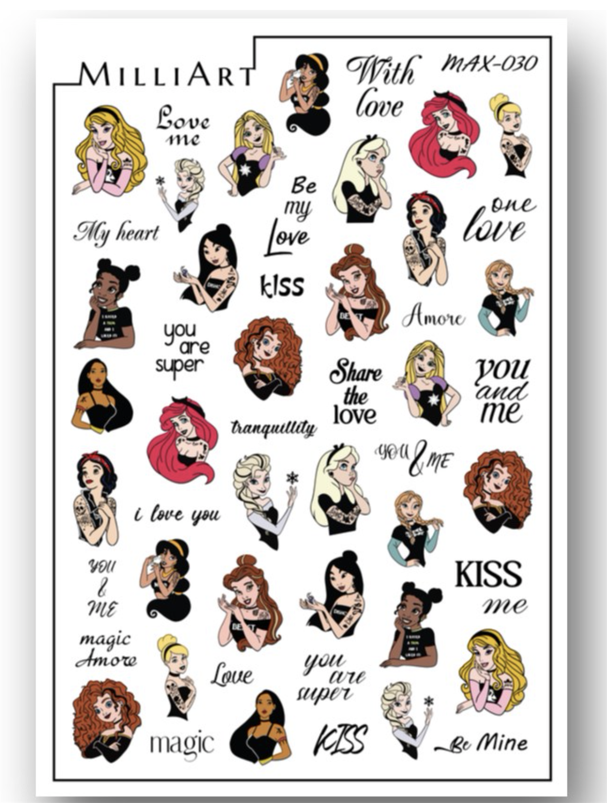 Tırnak stiker MAX serisi 030Endi ProfessionalStiker çeşitleriTırnak stiker MAX serisi 030