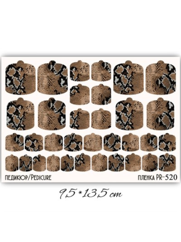 Tırnak stiker pedikür slider serisi PR 520 