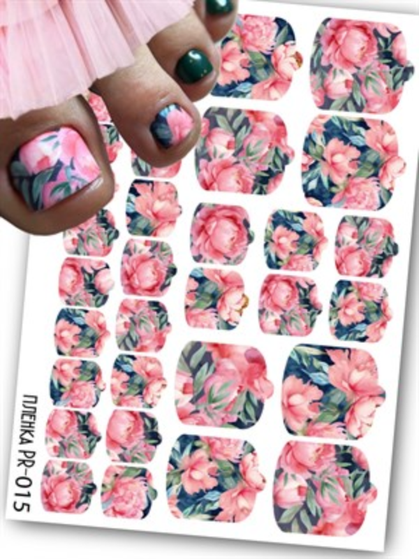 Tırnak stiker pedikür slider serisi PR 015