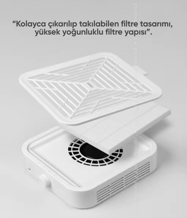 Toz Toplayıcı 120W Beyaz Süper Emme Gücü Fırçasız cihaz 2 yedek filtreli