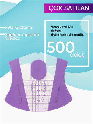 Alt form şablon extra yapışkanlı - ABS Mavi - 500 adet