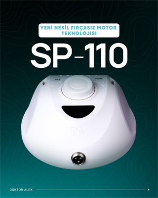 Dr. Alex SP-110 Profesyonel Manikür ve Pedikür Cihazı – 100W, 45.000 Devir, 32V, Pedalsız Model