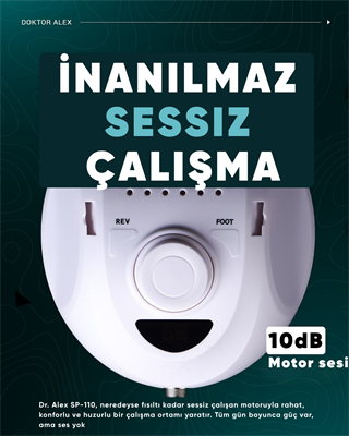Dr. Alex SP-110 Profesyonel Manikür ve Pedikür Cihazı – 100W, 45.000 Devir, 32V, Pedalsız Model