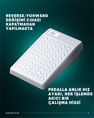 Dr. Alex SP-130 Profesyonel Manikür ve Pedikür Cihazı – 130W, 50.000 Devir, 32V, Sessiz ve Güçlü Motor