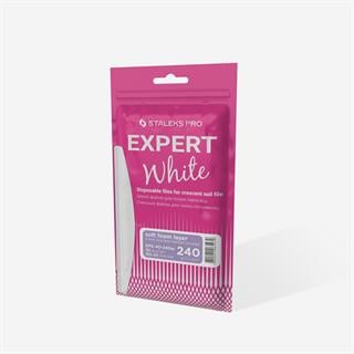 EXPERT 40 Yarım Ay Törpü İçin Yedek Yumuşak Tabanlı Beyaz Törpüler, 240 Grit (30 Adet)