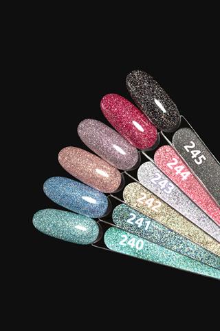 Işığı yansıtan Flash kalıcı oje Stardust serisi 9ml - 241