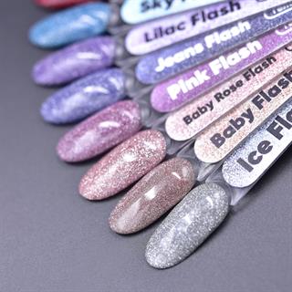 Işığı yansıtan Kalıcı oje Ocean Flash toz turkuaz 3,5ml