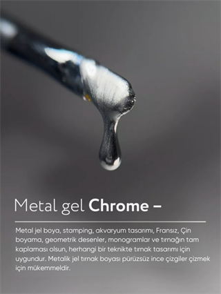 Jel boya sıvı metal Silver Chrome gümüş ayna efekti veren 5 gr