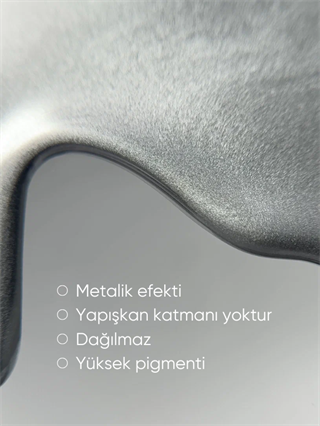Jel boya sıvı metal Silver Chrome gümüş ayna efekti veren 5 gr
